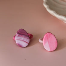 Afbeelding in Gallery-weergave laden, Haarelastiekje paasei marmer roze
