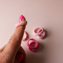 Afbeelding in Gallery-weergave laden, Haarelastiekjes set small roze 6 st