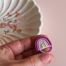 Afbeelding in Gallery-weergave laden, Haarelastiekje regenboog lila