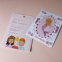 Afbeelding in Gallery-weergave laden, Uitnodiging kinderfeestje - zeemeerminnen