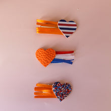 Afbeelding in Gallery-weergave laden, Ize vlag rood-wit-blauw met oranje (voor dun haar)