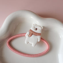 Afbeelding in Gallery-weergave laden, Haarelastiekje ijsbeer medium