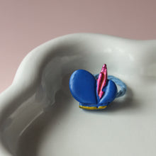 Afbeelding in Gallery-weergave laden, Haarelastiekje pietenmuts blauw small
