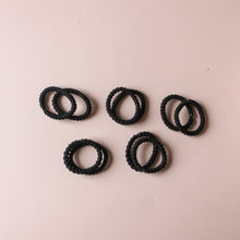 Afbeelding in Gallery-weergave laden, Haarelastiekjes zwart - set van 10