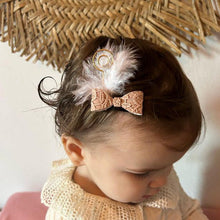 Afbeelding in Gallery-weergave laden, Sint Haarstrikje roze glitter (voor normaal tot dik haar)
