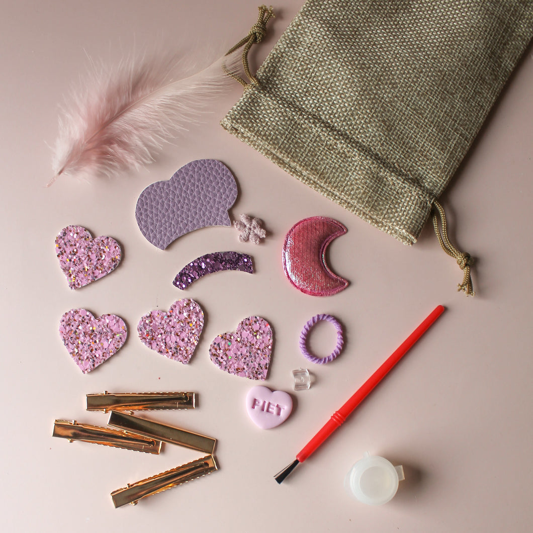 DIY haarspeldjes knutselpakket - Piet